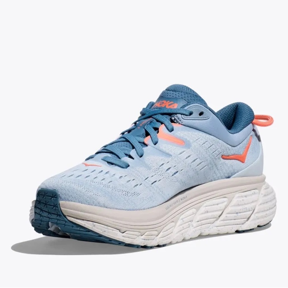 Hoka Light Blue GAVIOTA 4 Athletic Shoes size 8.5 with Maximalist Cushioning
